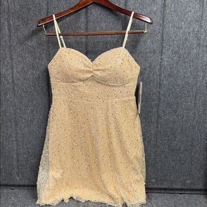 Emerald Sundae Sparkling Gold Dress